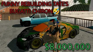 restoration of Bugatti Chiron and funny moments #carparkingmultiplayer #yourtv #roleplay