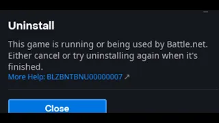 Fix Battle.net Uninstall Error BLZBNTBNU00000007 This Game Is Running Or Being Used By Battle.net