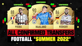 ALL CONFIRMED TRANSFERS NEWS SUMMER 2022 - Football! ✅😱 ft Haaland, Pogba, Rudiger… etc