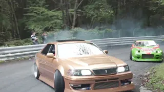 JAPANESE TOUGE DRIFT JZX100 MARK2  ドリフト 峠　群サイ　gunsaiattack