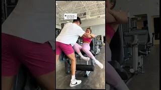 He forced me to do this…😵‍💫😮‍💨 #fitness #gym #gymlife #gymlover #gymgirl #girlswholift #girls