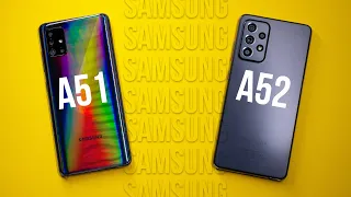 Samsung A52 vs Samsung A51 Обзор и сравнение, тест камеры, батареи, процессора