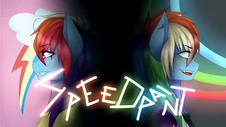 (Speedpaint) MLP: Rainbowdash and two sides
