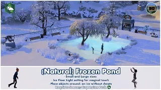 Bakies The Sims 4 Custom Content: Natural Frozen Ponds