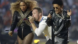 Super Bowl 50 Halftime Show 2016 -Chris Martin, Bruno Mars & Beyoncé  ONLY [HD]