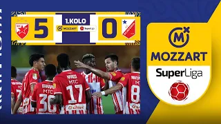 Mozzart Bet Super liga 2023/24 - 1.Kolo: CRVENA ZVEZDA – VOJVODINA 5:0 (2:0)