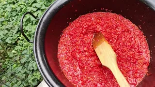 Kako napraviti najbolji AJVAR / How to make balkan dip  AJVAR / Winter house dish #ajvar #homemade