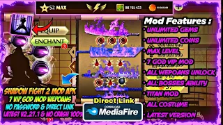 shadow fight 2 mod apk max level 52 unlimited money latest version download link - 7 Vip Mod