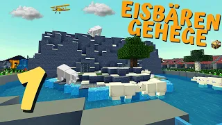 Minecraft Tierpark Wie baut man ein Eisbär Gehege ❄️ #001