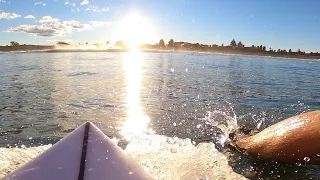 POV SUNSET SURFING | BIG TURNS & AIRS (RAW)