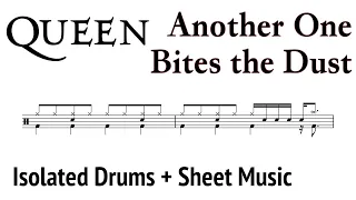 Another One Bites the Dust Isolated Drums + Sheet Music | Queen 👑