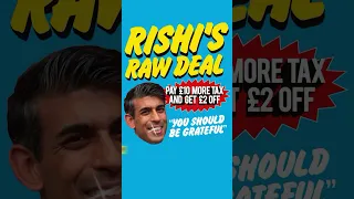 Labour general election 2024 attack ad - Rishi’s raw deal