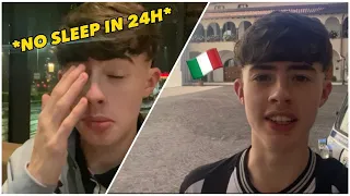 *7 HOUR WAIT* AC Milan v Newcastle travel Vlog 🇮🇹