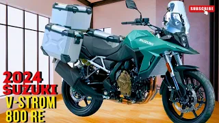 All New 2024 Suzuki V-Strom 800RE Announced Review Full Specs & Price!