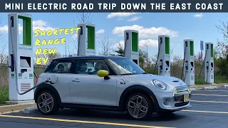 New MINI Electric Road Trip From NJ to NC! Cheapest and Shortest Range New EV