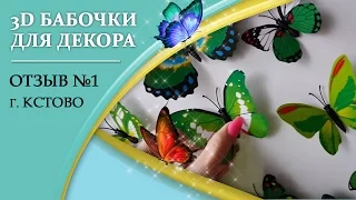 Видео отзыв клиентов: 3D бабочки на стену для декора!