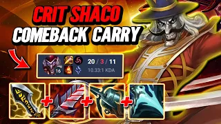 20 Kills Assassin Shaco Comeback - S14 Dia [League of Legends] Full Gameplay - Infernal Shaco