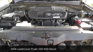 2008 Landcruiser Prado 1KD D4D Engine sound