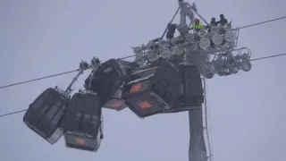 Hochzillertal: 5 Gondeln zusammengeprallt