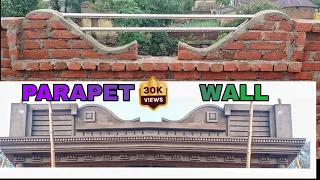 Very nice parapet wall design elephant trunk design steel railing