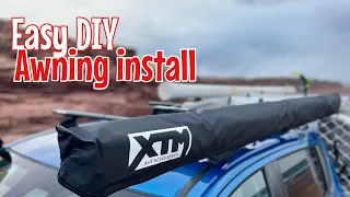 How to install a side awning on a 4wd. Easy 1 person DIY.