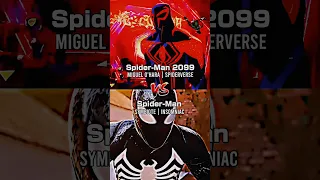 Symbiote Spider-Man PS5 vs Spider-Man 2099 #shorts