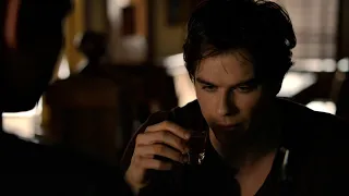 TVD 5x17 - Damon getting drunk at the bar after breaking up with Elena | HD