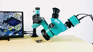 #rf4  microscope 360° adjustable swing arm metal universal telescopic rotation fixed lifting support
