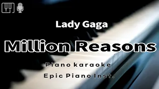 Lady Gaga - Million Reasons (Piano Karaoke, Inst, MR)