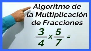 3.3 ALGORITMO MULTIPLICACIÓN DE FRACCIONES | 6° GRADO