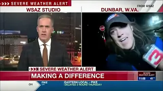 Reporter hit by car on live TV