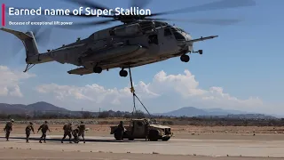 B-Roll:CH-53E Super Stallion | How strong is it? External Lift during Miramar Airshow #usmc #airshow