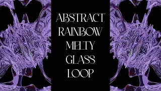 Abstract Rainbow Melty Glass Loop ( blender tutorial )