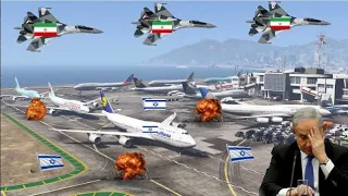 Israeli International Airport of Jerusalem was Badly Destroyed by Iranian Fighter Jet - Gta-⁵