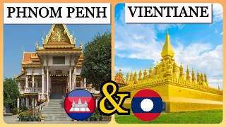 PHNOM PENH(CAMBODIA) &  VIENTIANE(LAOS) city comparison