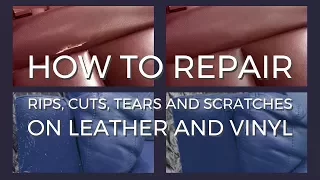 Repair rips, cuts, tears and scratches on leather and vinyl with Coconix Leather Care Pro