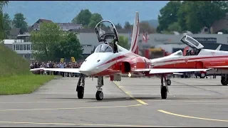 Patrouille Suisse Northrop F-5E Tiger II Swiss Air Force flying Display Emmen AirShow 2019