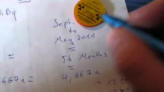 efficiency calculations for a geiger mueller counter / tube (gamma scout)