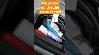 How to Store Your Audi Q4's Charging Cable Without a Frunk! #shorts