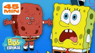 Bob Esponja | MELHORES momentos da 8ª Temporada de Bob Esponja! (Parte 3) 🥇 | 45 minutos | Português