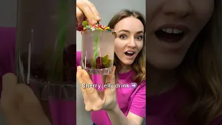 cherry jelly drink hack 🍒🍷 #hacks #shorts #funnyhacks #jelly