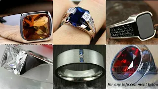 Men silver rings designs collection |gemstone men rings| |A.J collection official