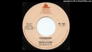 Foster Sylvers-Misdemeanor [Instrumental]