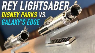 Rey Disney Parks vs. Galaxy's Edge Legacy Lightsaber