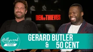 GERARD BUTLER & 50 CENT explain and share about DEN OF THIEVES (2017)