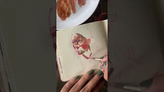 Gouache Portrait Study