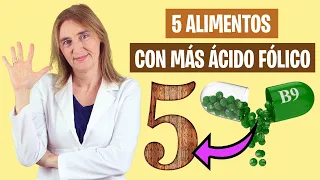 5 ALIMENTOS con más ÁCIDO FÓLICO | Ácido fólico de origen natural | Alimentación real saludable