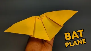 How To Make A Paper Plane That Flies Like A BAT (EASY)