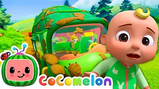 Wash the Dirty Wheels on the Bus | CoComelon Animal Time - Learning with Animals | Nursery Rhymes