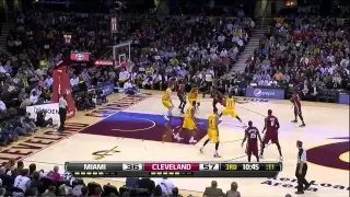 NBA 20.03.2013 Miami Heat @ Cleveland Cavaliers 98:95 greatest 27 points comeback (all points HD)